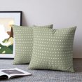 thumbnail image 2 of Pillow Covers 26x26 Set of 2, Sage Green Throw Pillow Covers Decorative Couch Cushion Cover, Abstract White Polka Dot Geometric Retro Art Microfiber Soft Pillowcases for Bedroom Living Room Sofa, 2 of 9