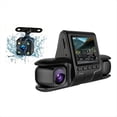 thumbnail image 2 of Cámara DVR para Automóvil Lente de 3 Cámaras Cámara DVR para Automóvil de Doble Lente 1080P HD Cámara de Tablero Grabadora de Video Monitoreo de Estacionamiento 24 Horas Dashcam, 2 of 5