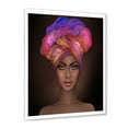 thumbnail image 2 of Designart 'African American Woman Portrait with Turban VI' Modern Framed Art Print, 2 of 4