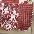 thumbnail image 3 of Machine Washable Couch Cover Reversible Patchwork Furniture Protector Slipcover, Recliner, Burgundy, 3 of 5