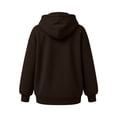 thumbnail image 3 of FRSASU Men's Zip Up Plain Hooded Sweatshirts Casual Long Sleeve Fleece Hoodie with Kangaroo Pockets Coffee, 3 of 6