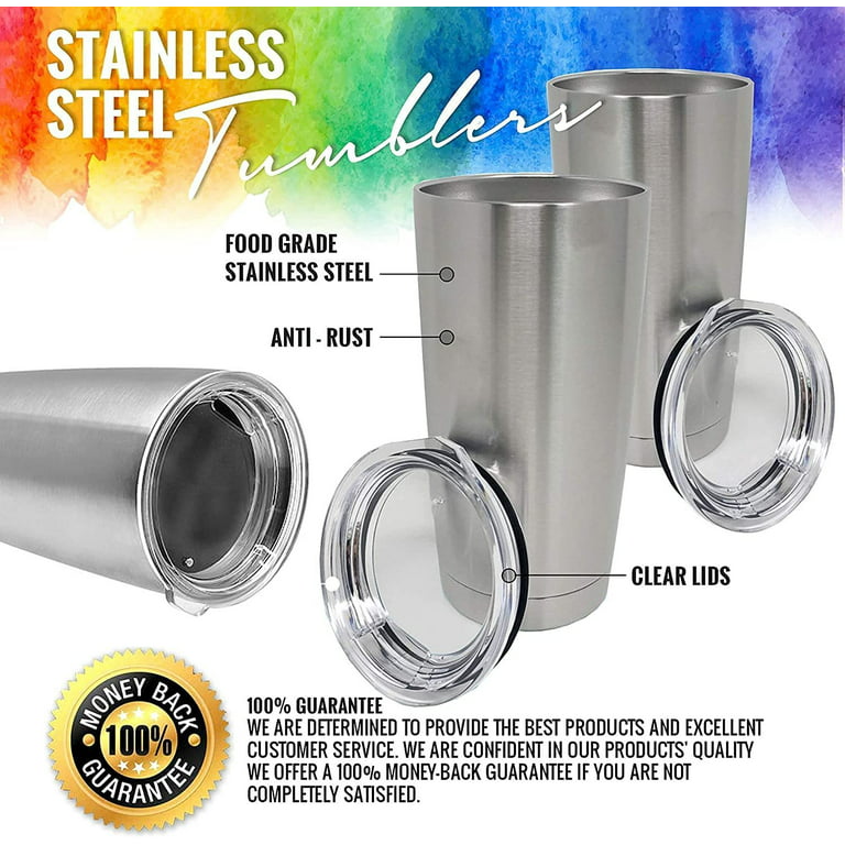 MEWAY 30oz Stainless Steel Tumblers Bulk 2 Pack ,Vacuum Insulated