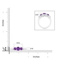 thumbnail image 4 of ANGARA Natural 0.45 Ct. Amethyst Classic Ring in 14K White Gold for Women (Ring Size: 12), 4 of 9