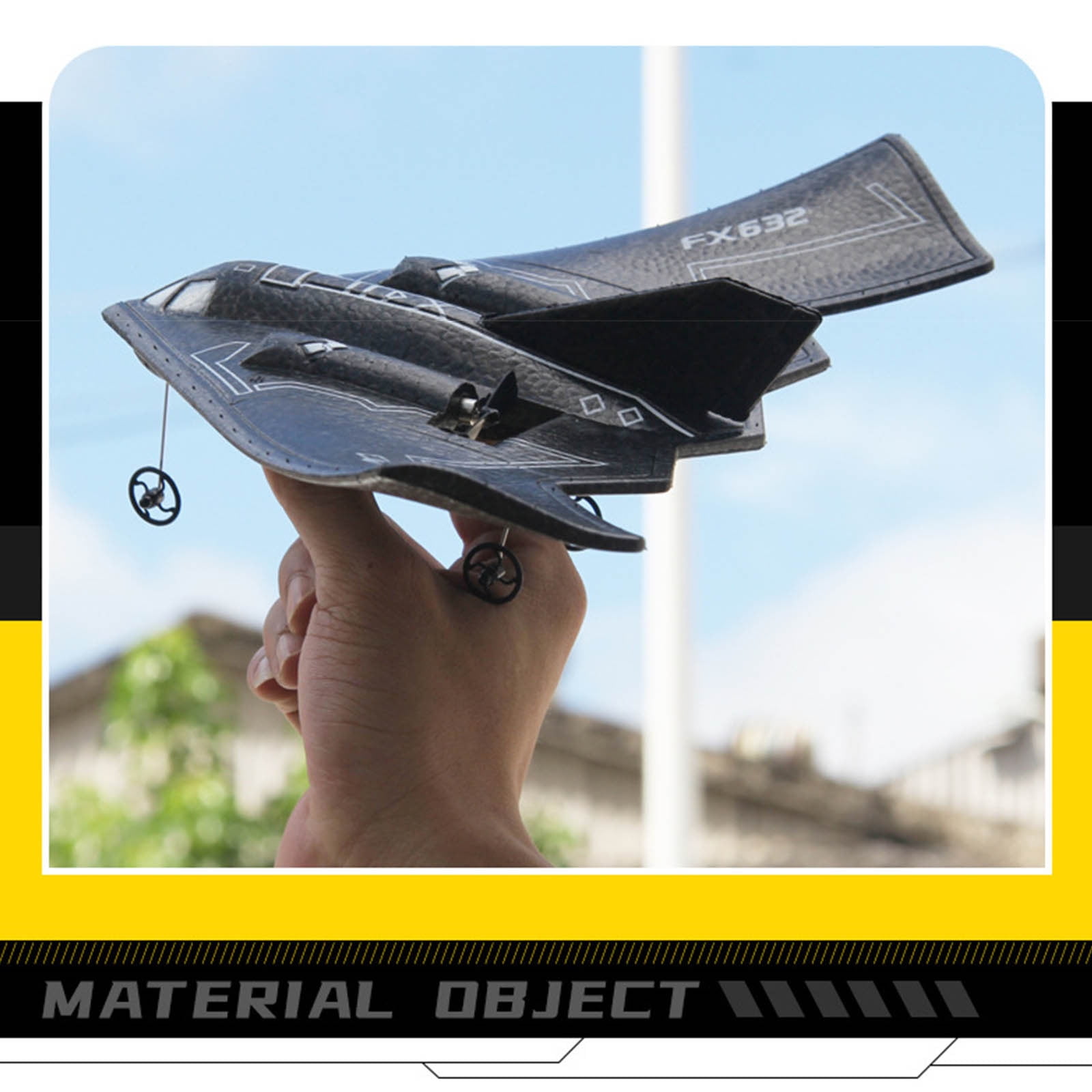 RC Foam Airplane, Fixed Wing RC Aircraft, B2 Fighter Model, Gyroscope Self-Stabilization, Ready-to-Fly RC Plane, RC Foam Airplane