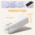 thumbnail image 3 of Yajisi Mini Bag Sealer Rechargeable 400MAh Portable Magnetic Handheld Heat Sealer and Cutter for Snack Plastic Bags, 5.11 inches / 13 cm, White, 3 of 9