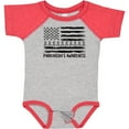 thumbnail image 3 of Inktastic Parkinson's Awareness Gray Ribbons and Flag Boys or Girls Baby Bodysuit, 3 of 5