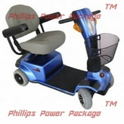 Zip'r Mobility - Breeze - Travel Scooter - 4-Wheel - 18"W x 16"D Seat - Blue - PHILLIPS POWER PACKAGE TM - $500 VALUE