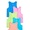Cabana Blue, Neptune Blue, Voltage Green, Peach Luster, Bubble Pink, variant on Boys Kid Tough Tank 5 Pack, Sizes XS-XXL and Husky