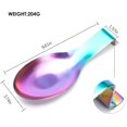 thumbnail image 2 of 2PCS Stainless Steel Spoon Rest for Kitchen Counter Cooking Utensil Rest Spoon Ladle Holder for Stove Top Rust Resistant Large Size (Rainbow), 2 of 5