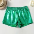 thumbnail image 2 of SHTXOZHI Girls Elastic Waist Dance Shorts Sparkly Shiny Gym Sport Pants Summer Casual Outdoor Basic Bottoms, 2 of 9