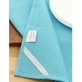 thumbnail image 5 of PurpleEssences 4 Pack Waffle Weave Solid Kitchen Dish Wash Cloths 100% Cotton, 15x25 in - Aqua Blue, 5 of 5