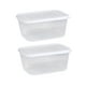 thumbnail image 3 of 2x Contenedor de almacenamiento para refrigerador Organizador versátil para refrigerador Pan portátil hermético 1000ml, 3 of 9