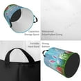 thumbnail image 4 of Fotbe Happy Easter Laundry Basket with Handles, Waterproof Large Laundry Hamper, Wash Bag for Corner Dorm, Rolling Laundry Basket with Handles-Small, 4 of 8