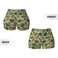 thumbnail image 5 of Kdxio Pineapples Palm Leaves Print Workout Shorts for Women Seamless Soft Smooth Gym Yoga Scrunch Active Shorts, 5 of 9