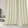 thumbnail image 3 of Exclusive Fabrics  Signature French Linen Sheer Curtain (1 Panel) 50 X 108 - Purity White, 3 of 5