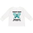 thumbnail image 3 of Inktastic Ovarian Cancer Awareness Hope Support and Love Boys or Girls Long Sleeve Toddler T-Shirt, 3 of 5
