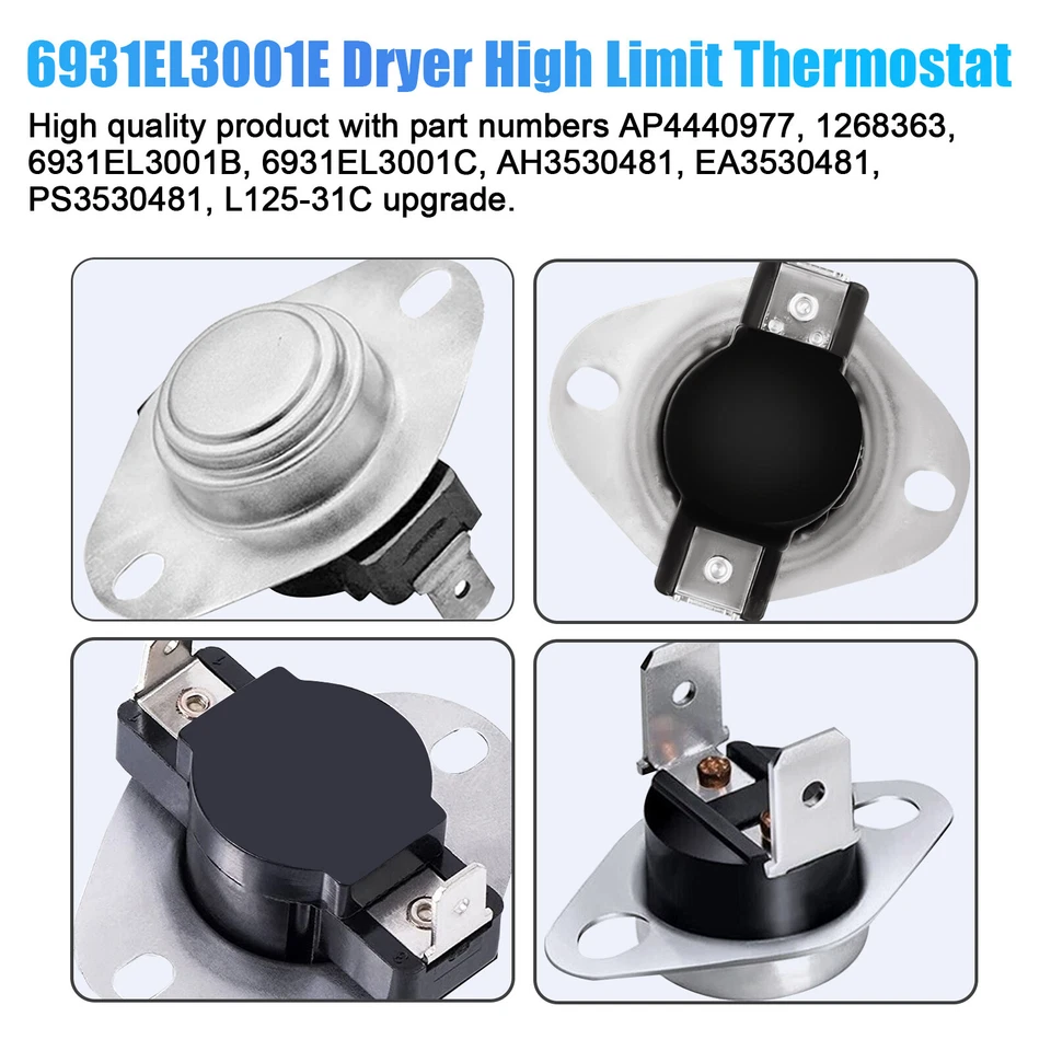 CIRCLE- 6931El3003D 6931El3001E 6323El2001B Thermostat Sensor Kit Fit For Lg Dryer