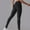 Black, variant on Womens Leggings Crossover Waist Butt Lifting Seamless Workout Pants Soft Stretchy Belly Control Athletic Yoga Pants