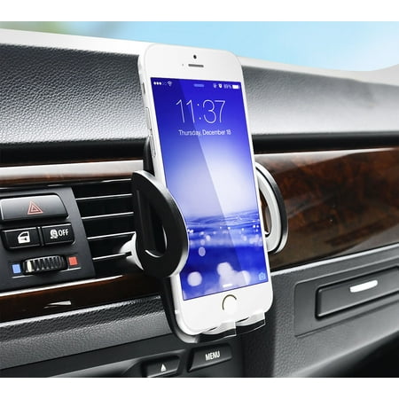 Air Vent Phone Mount, Car Phone Mount, Universal Cell Phone Holder Cradle for iPhone XR XS XS Max X 8 Plus 7 Plus SE 6s 6 Plus 5 5S GPS Samsung Galaxy S8 S7 S6 S5 S4 Edge LG Android and