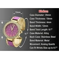thumbnail image 5 of Blekon Collections Women's Fashion Quartz 35mm Rhinestone Bezel Cuff Concho Bangle Watch Fashion, 5 of 5
