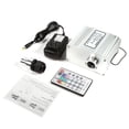 thumbnail image 1 of Controlador de motor de fibra óptica centelleante LED RGBW de 10W con control remoto RF de 28 teclas enchufe estadounidense, 1 of 4