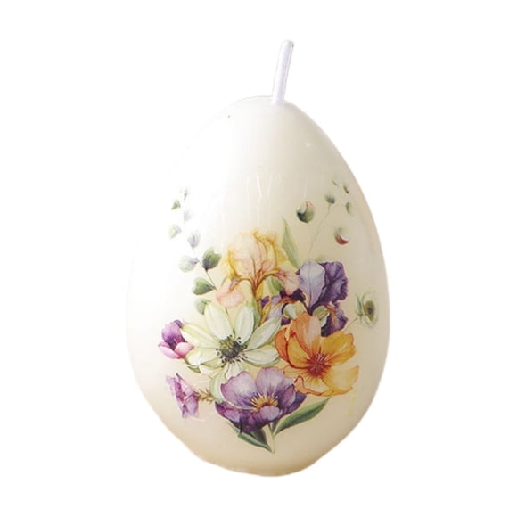 Luiuiu Easter Eggs Candles, Happy Easter Egg Shaped Votive Candle Gift Unscented for Easter Party Home Decoration Supplies