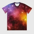 thumbnail image 3 of T Shirt For Men Galaxy And Nebula T-Shirt Outer Space Hippie Short Sleeve Pattern Tops Cheap Summer, 3 of 7