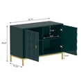 thumbnail image 5 of Clihome  40-inch Two Door Glossy Media Storage Cabinet/Buffet Green, 5 of 5