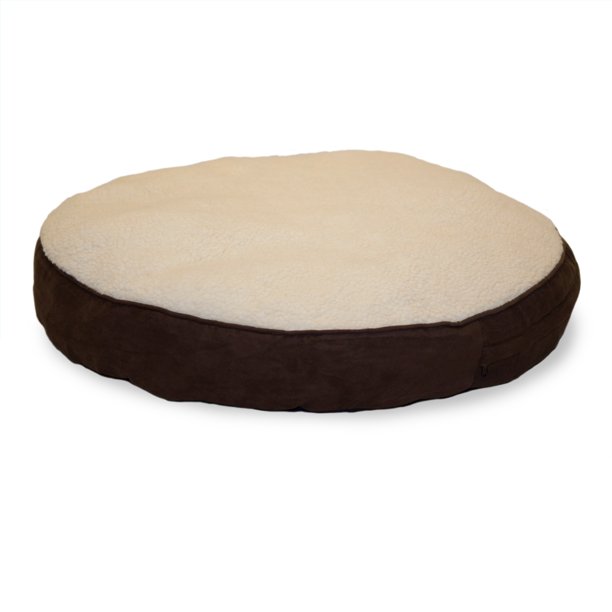 furhaven round dog bed