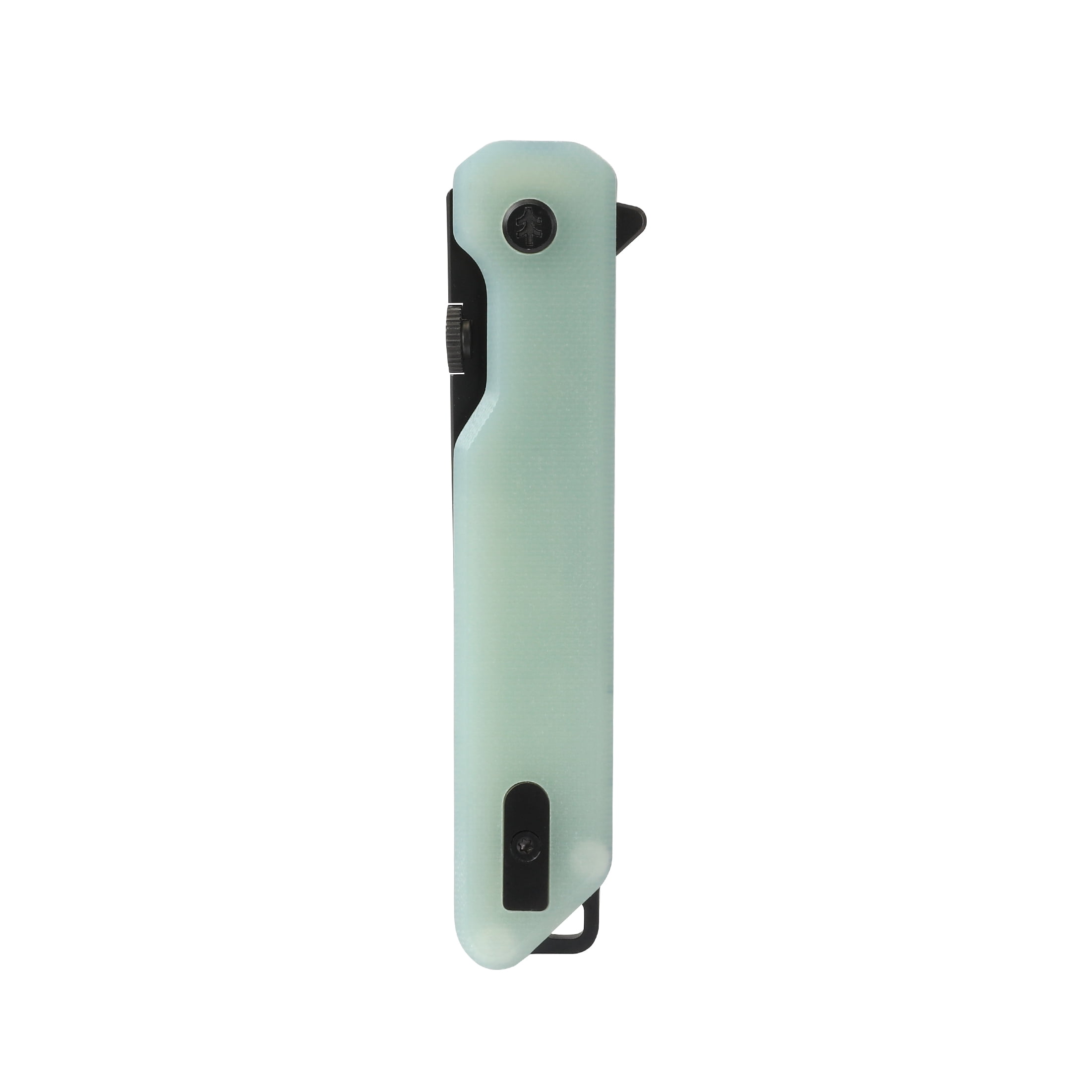Swiss Tech Wurdig M2 Tanto Pocket Knife with 14C28N Steel Blade, G10 Handle, Jade