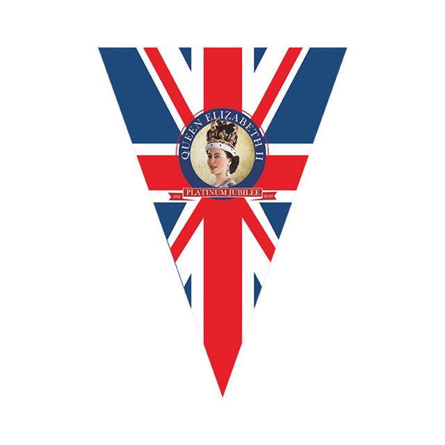 Inglesa Cadena Día La Reina Cuerda Inglaterra Celebración Patriótica