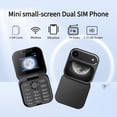 thumbnail image 6 of Xirurus Unlocked Flip Phone i17 Air Dual SIM 2G Mobile Phone with 1.77 inch Display, Large Buttons, 1000mAh Battery, Loud Speaker, Bluetooth, MP3, Black, 6 of 9