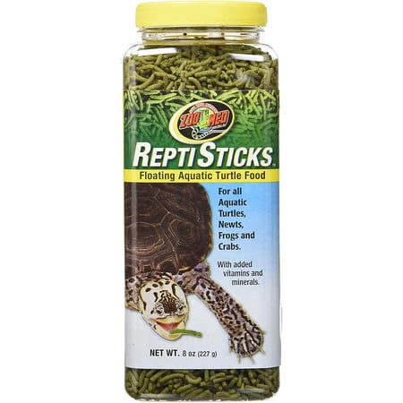 Zoo Med Repti Sticks Floating Aquatic Turtle Food [Reptile Aquatic Turtle Food, Reptile Supplies] 8 oz