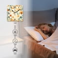 thumbnail image 4 of 10 Inch Wall Clock Battery Operated Silent Clock Decorative for Office, Kitchen, Outdoor, Living RoomYellow Beautiful Flowers Exquisite, 4 of 4