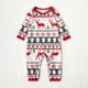 thumbnail image 5 of Pijamas familiares a juego con estampado de copos de nieve en rojo, de manga larga (resistentes al fuego), 5 of 5