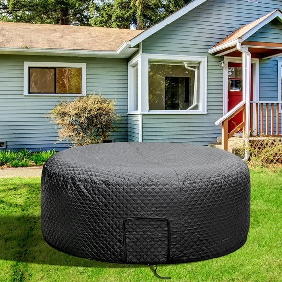 Insulated Inflatable Hot Tub Thermal Cover - Energy Efficient, Dustproof, 82'' x 27''