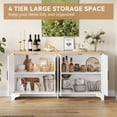thumbnail image 4 of 1 Pb Deerfoot Grass Rattan Four-Door Sideboard, 4 of 9