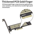 thumbnail image 3 of M.2 NVMe SSD to PCIe 4.0 Adapter Card 鈥?PCIe X4/X8/X16 Expansion for High-Speed Data Transfer green, 3 of 5