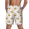 thumbnail image 4 of Uemuo Rabbit And Carrot Pattern Mens Swim Trunks Quick Dry Board Shorts with Mesh Lining, Stretch Beach Shorts Quick Dry No-Chafing Board Shorts-XX-Large, 4 of 9