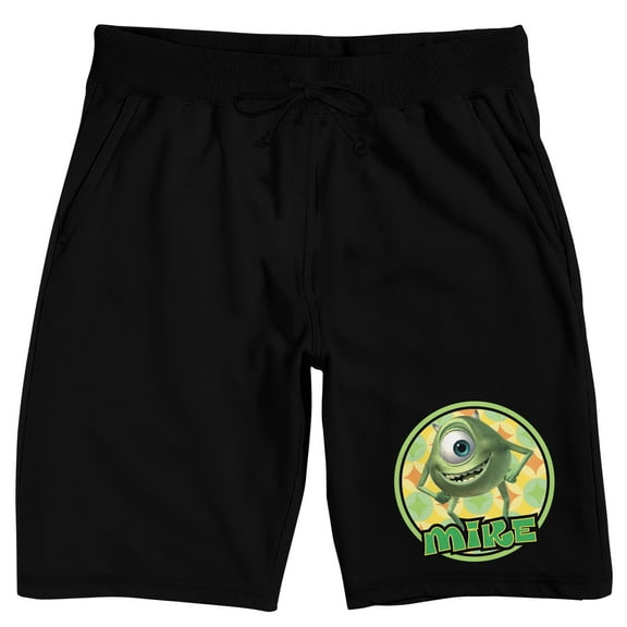 Monsters Inc. Mike on Black Adult Lounge Short-XS