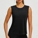 thumbnail image 2 of Tops Casuales sin Mangas para las Mujeres Color Sólido Cuello Redondo Suéter Blusa, las Señoras Tops sin Mangas Y Blusas Suaves Respirables Primavera Verano, 2 of 7