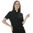thumbnail image 6 of GRACEART Womens Clergy Removable Shirt Tab Collar Clergy Shirt Short Sleeve Cotton Blended Stretch Blouse, 6 of 9