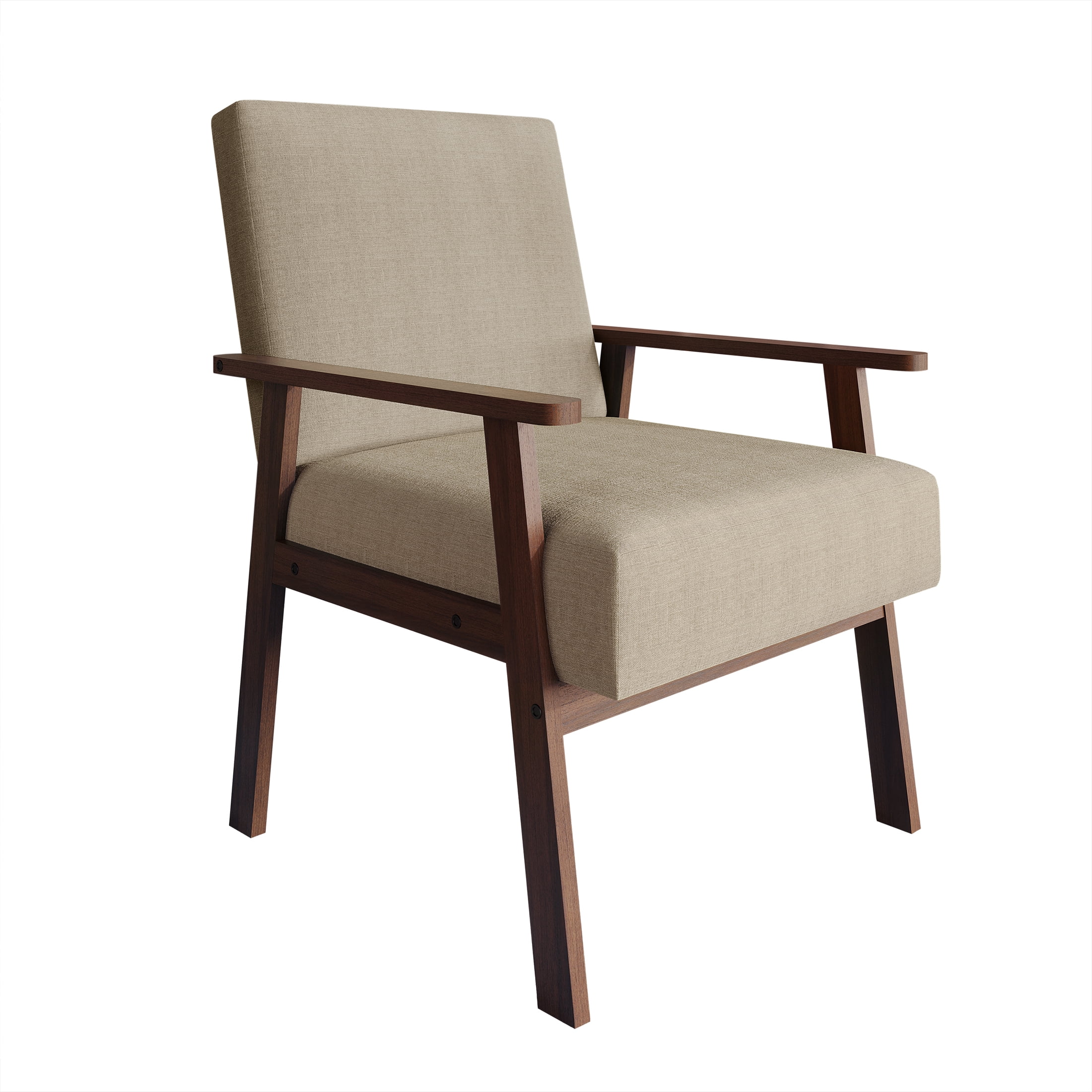 Castle Place Contemporary Accent Chair, Beige