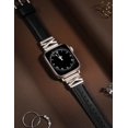 thumbnail image 3 of Wearlizer Leather Watch Band Compatible with Apple Watch Bands Women 38/40/41/42/44/45/46/49mm Slim X-Shape Metal Buckle Strap for Series 11/10/9/8/7/6/5/4/3/SE/Ultra 3/2/1, 3 of 6