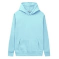 thumbnail image 2 of CONZONE Mens Casual Hoodies Long Sleeve Pullover Hoodie for Men Solid Hooded Sweatshirts With Pocket, 2 of 4