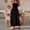 *Black, variant on U Women's Square Neck Spaghetti Strap Tiered Ruffle Maxi Dress with Elastic Waist ,Solid Color Casual Long Dress Green,Womens Plus S