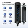 thumbnail image 3 of 3.25 G Gravity Water Filter, NSF/ANSI 42 and 372 Certified,Gravity Fed Countertop Stainless Steel Water Filter System ,AISI 304 ,2 Carbon Filters and Steel Spigot ,No Electricity Required ,Portable, 3 of 11