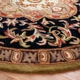 thumbnail image 3 of SAFAVIEH Classic Kirsteen Oriental Wool Area Rug, Black/Beige, 3'6" x 3'6" Round, 3 of 11
