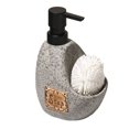 thumbnail image 1 of Qeeadeea Retro Design Soap Dispenser With Pump, Refillable Lotion Dispenser For Bathroom Vanity Countertop, Ceramic Shampoo Dispenser For Shower-grey-450ml/16oz, 1 of 6
