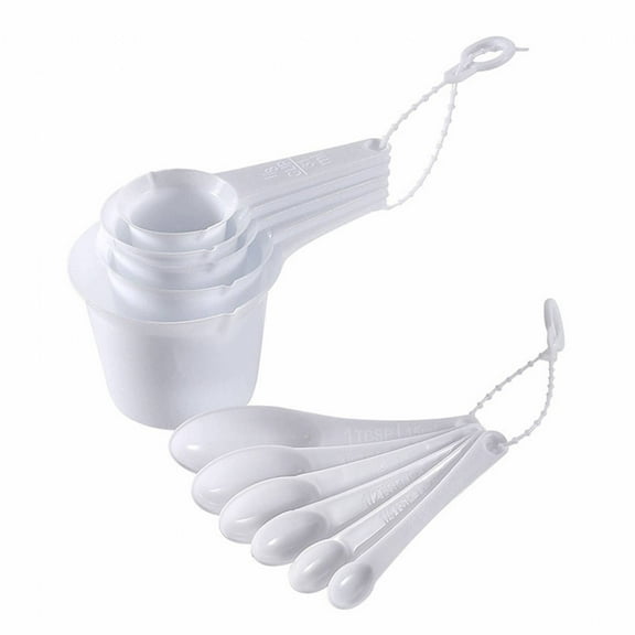 ACDANC Measuring Cups for Baking,Odorless and Durable Measuring Spoons and Cups,Does Not Absorb Flavors Measuring Spoons Set,White